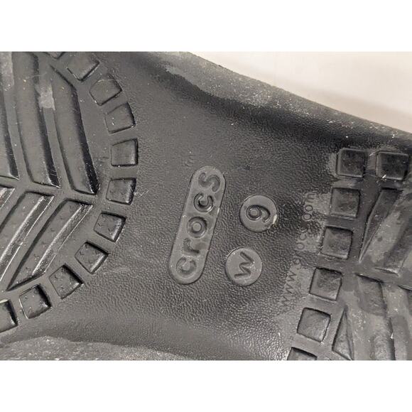 Crocs Kadee II Black Flip Flop Thong Sandals Shoes 202492-001 Womens size 9 - Picture 8 of 8